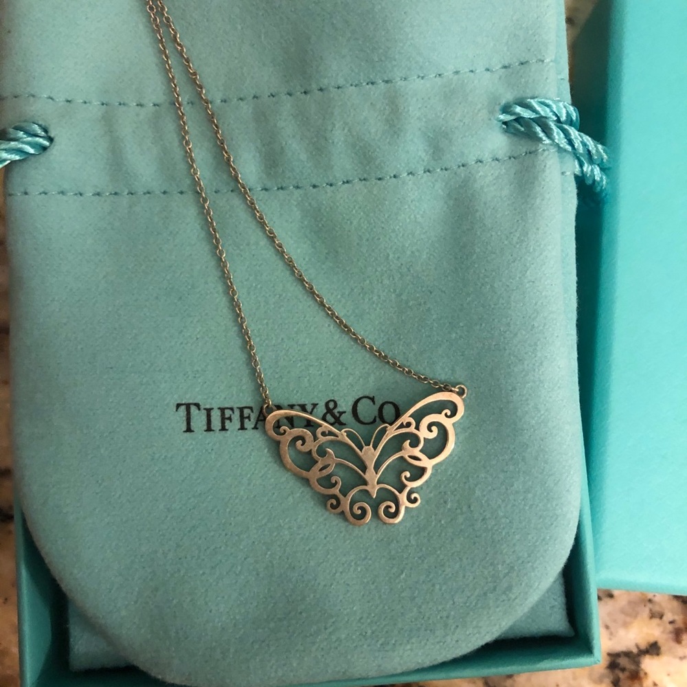 Tiffany butterfly necklace